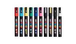 Marcador Uniball Posca PC-5M 1,8mm 10 Cores 10un
