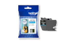 Tinteiro Brother LC421XLC Azul 500 Pág.