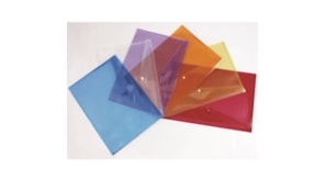 Bolsa Plastico A6 105x148mm1 Botao Cores Sortido Pack5un
