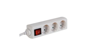 Bloco 3 Tomadas + Interruptor Cabo 3mts