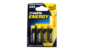 Pilhas Alcalinas Varta Energy LR03 AAA 1.5V 1100mAh 4un