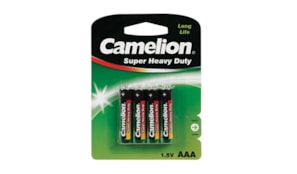 Pilhas Zinc Carbon AAA / R3 1.5V 450mAh 4un