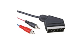 Cabo SCART Macho para 2x RCA Macho 5m