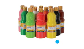 Guache Liquido Giotto Escolar 500ml Azul Cyan