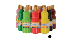 Guache Liquido Giotto Escolar 500ml Preto