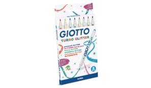 Marcador Feltro Giotto Turbo (Glitter) 8 Cores