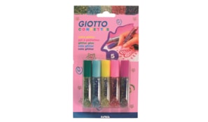 Marcadores Giotto Glitter Glue Confettis 5x10,5ml
