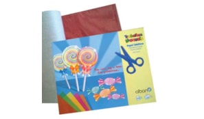 Bloco Papel de Celofane 24x31cm 20 Folhas Cores Sortidas