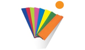 Papel Crepe 50x250cm Rolo Cor Laranja