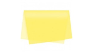 Papel Seda 51x76cm Pack 25 Folhas Amarelo