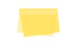 Papel Seda 51x76cm Pack 25 Folhas Amarelo Ouro