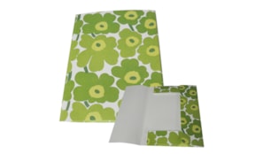 Capa 3 Abas Marimekko 320x245mm c/Elasticos Plast 400mic Verde-1un