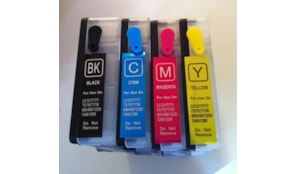 4 vazio  20ML -BK+10ML cada C-M-Y para Brother LC1240 LC1280