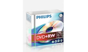 DVD+RW Philips 4.7GB 4X Jewell Case 5