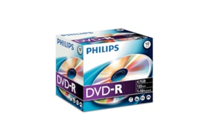 DVD-R Philips 4.7GB 16X Jewell Case 10