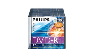 DVD-R Philips 4.7GB 16X Slim Case 10
