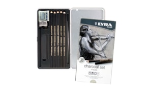 Lápis LYRA Rembrandt Set Carvão Cx Metal 11un