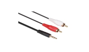 Cabo audio jack stereo macho 3,5mm/2xRCA macho 10mt