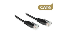 Cabo Rede UTP Cat6 RJ45 Cobre Contatos Dourados 0,9m