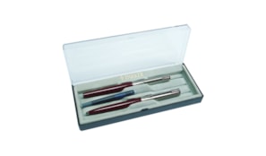 Conjunto Caneta+Esferografica  Parker Jotter Corpo Vermelho