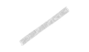 Argolas Espiral Metalicas Passo 5:1 34mm Cx 25 Prata