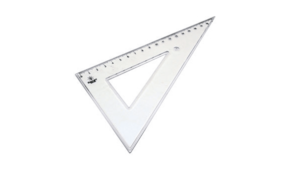 Esquadro Plastico Cristal SmartD 60º - 20cm - 1un