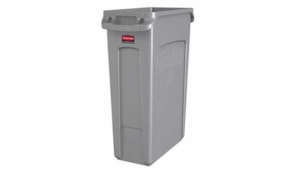 Contentor 87Litros s/Tampa c/Canais Vent Slim Jim Cinza