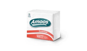 Guardanapos 22x22cm Amoos 2Fls Branco  (Maco100) (T622002.4