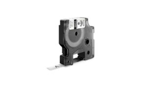 Tubo Termorrectractil Dymo Rhino 9mmx1,5m Branco/Preto