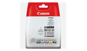 Pack Tinteiros Canon 580/581 Preto / 4 Cores 2078C005
