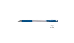 Esferografica Uni Lakubo SG100 Ruber Grip 1,0mm Azul-12un