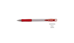 Esferografica Uni Lakubo SG100 Ruber Grip 1,0mm Vermelho-12u