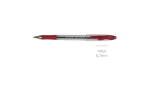 Esferografica Ball Point Grip 0.7mm Vermelho 1 unid