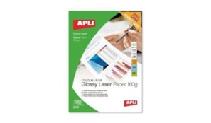 Papel 160gr fotografico brilhante Laser A4 100 Folhas