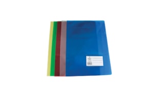 Classificador Plastico c/Bolsa int,Visor,Etiq Azul-1un