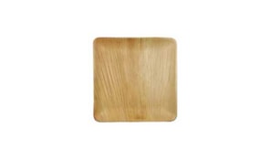Pratos Folha de Palma Quadrados 25,5x25,5x1,5cm 6un