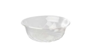 Saladeiras 1100ml PLA Redondo Transparente 50un