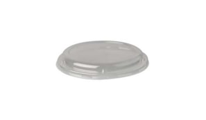 Tampas Ø18,1cm Saladeiras Redondas PLA Transparente 50un