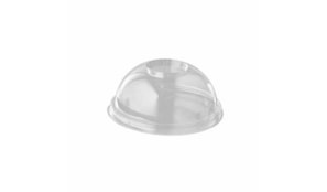 Tampas Copos com Orifício PLA Transparente Ø 45mm 100un