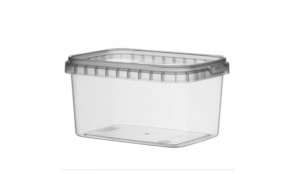 Caixa Alimentar PP Plástico Retangular 425ml 1un