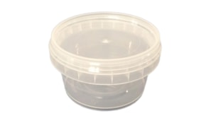 Caixa Alimentar PP Plástico Redonda 210ml 1un