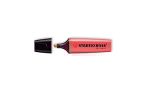 Marcador Fluorescente Stabilo Boss Vermelho 70/40 Cx 10un