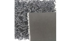 Tapete de Malha em PVC c/Fundo 14mm Cinza-Metro Linear
