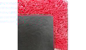Tapete de Malha em PVC c/Fundo 14mm Vermelho-Metro Linear