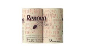 Papel Higienico Domestico 12,5mtsx10.2cm Renova Love&Action
