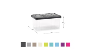 Caixa Plástico 29x19x14cm Cores Sortidas 5L