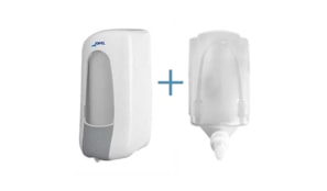 Saboneteira Plastica Branca+Gel Higienizante (Recarga)1L1un