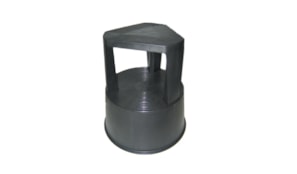Tamborete/Escadote Plastico 2 Niveis 45cm Altura Cinza