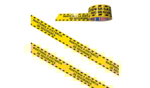 Fita Adesiva PVC Distância Segurança Tesa 50mmx33mts 1un