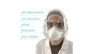 Viseira Facial Proteção Individual Autorizada ASAE 1un